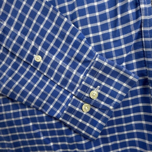 Blue Checkered Men's Shirt - Picture 10 of 15